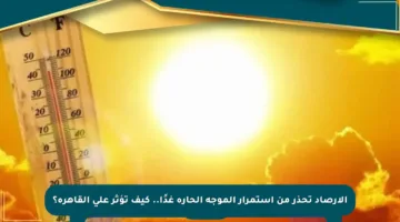الأرصاد تحذر من استمرار الموجة الحارة غدًا.. كيف تؤثر على القاهرة؟